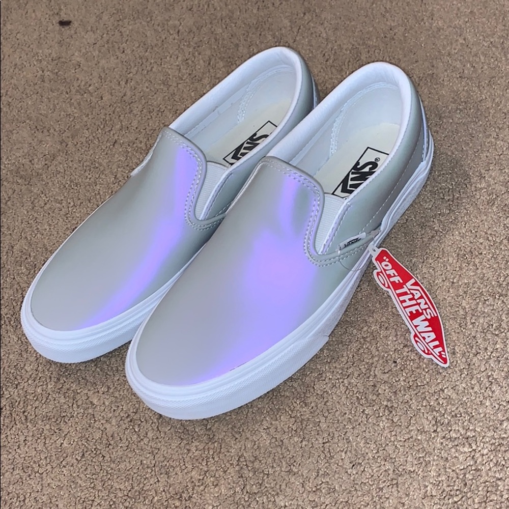 NWT iridescent vans